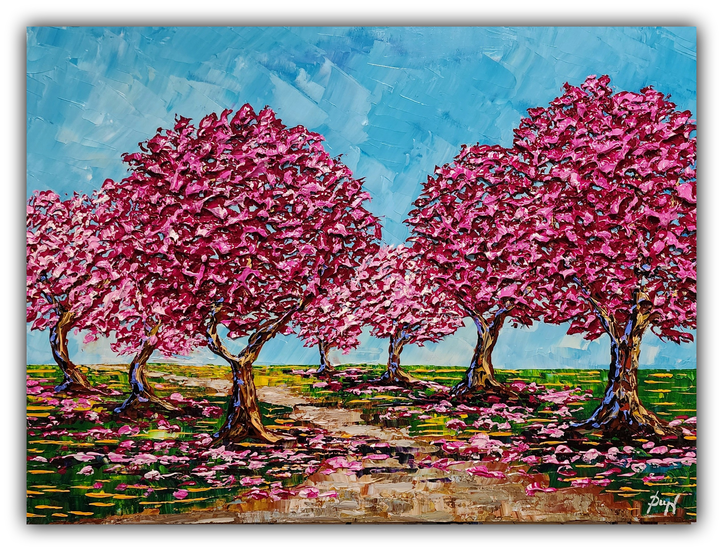 Cherry Blossoms of the Springtime Path 30x40