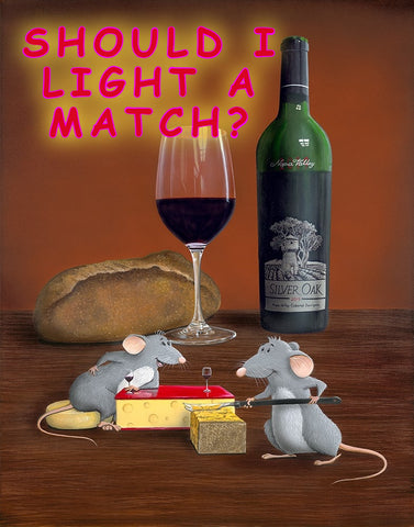 Should I Light a Match Mouse painting by Patrick O'Rourke