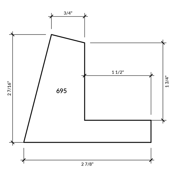 Eiffel - Pewter Custom Float Frame
