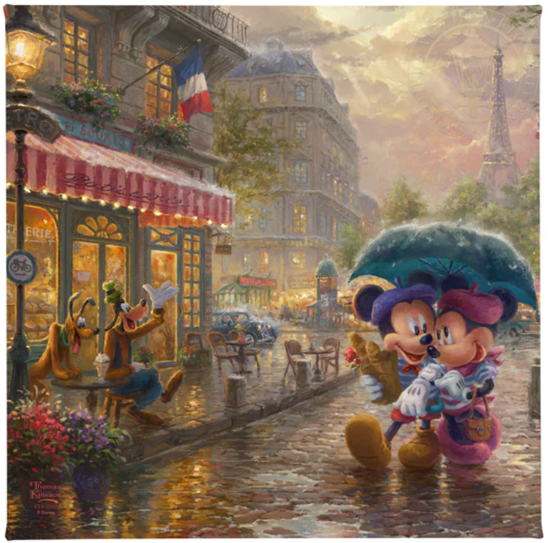 Disney's Mickey & Minnie in Paris - Gallery Wrapped Canvas