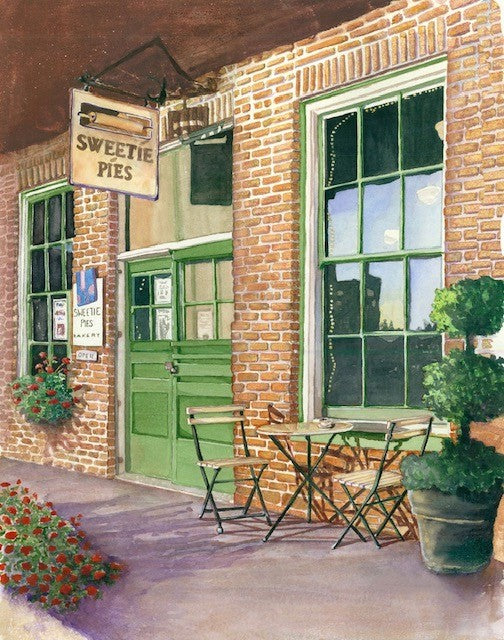 Sweetie Pies fine art print of a Napa Bakery by Gail Chandler
