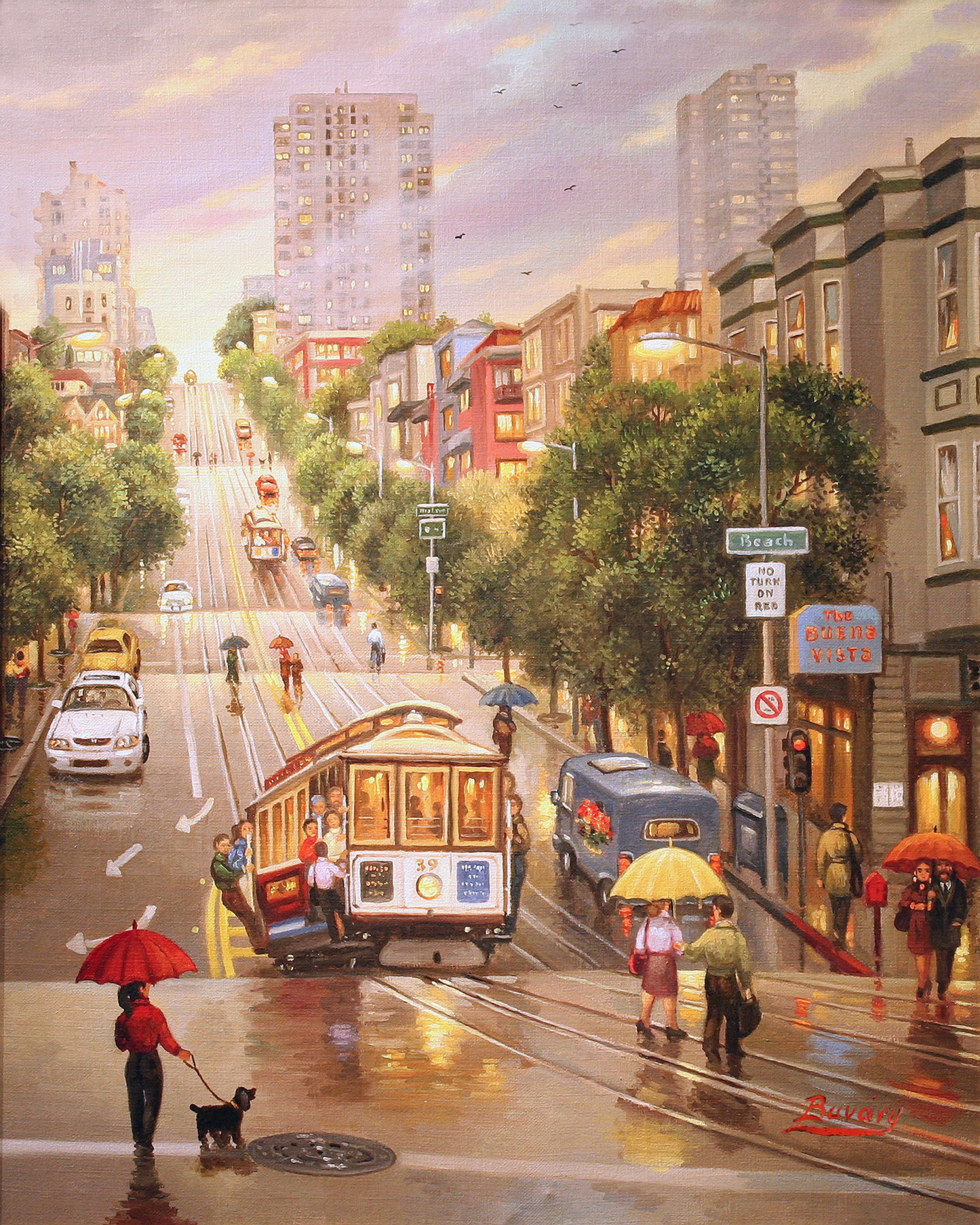 San Francisco California Street - Fine Art Print by Imre Buvary