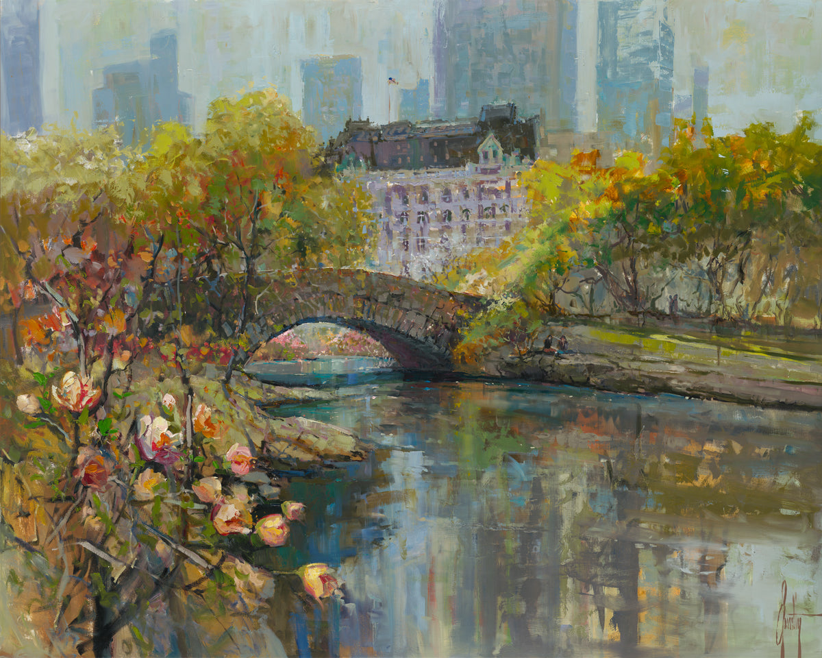 Afternoon in Central Park by Steven Quartly, limited edition giclée on canvas