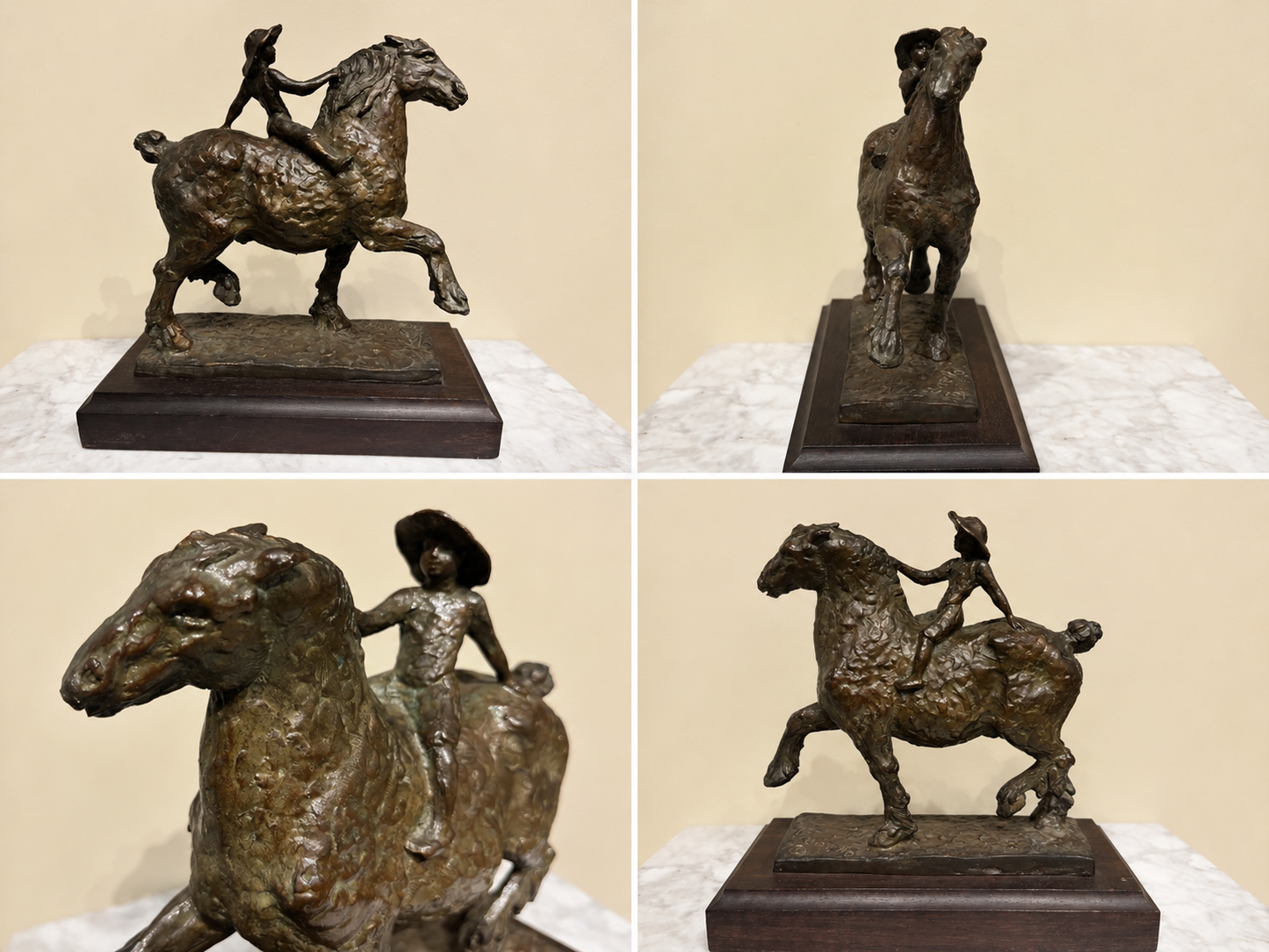 Boy on Clydesdale by Franco Vianello
