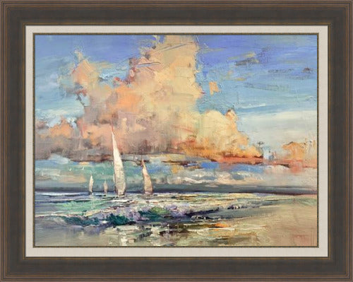 A Path of Light by Steven Quartly - custom framed by Gallery 1870