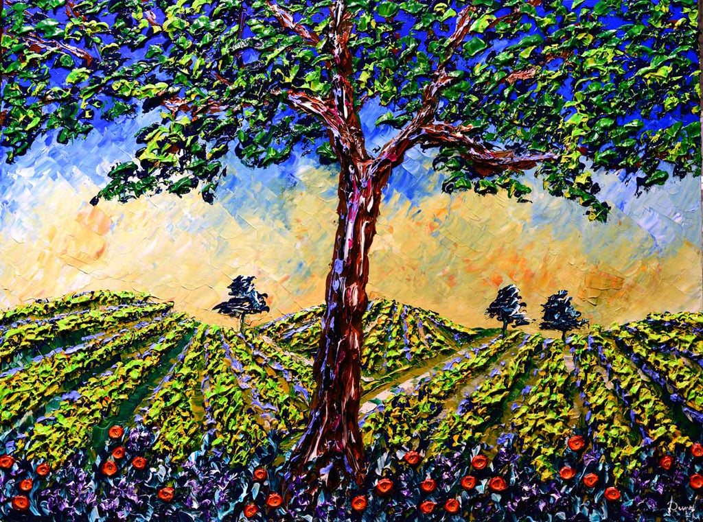 Vines of Colorful Summertime 36x48" original