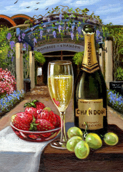 Domaine Chandon 10 x 8" - Giclée on Canvas by Imre Buvary