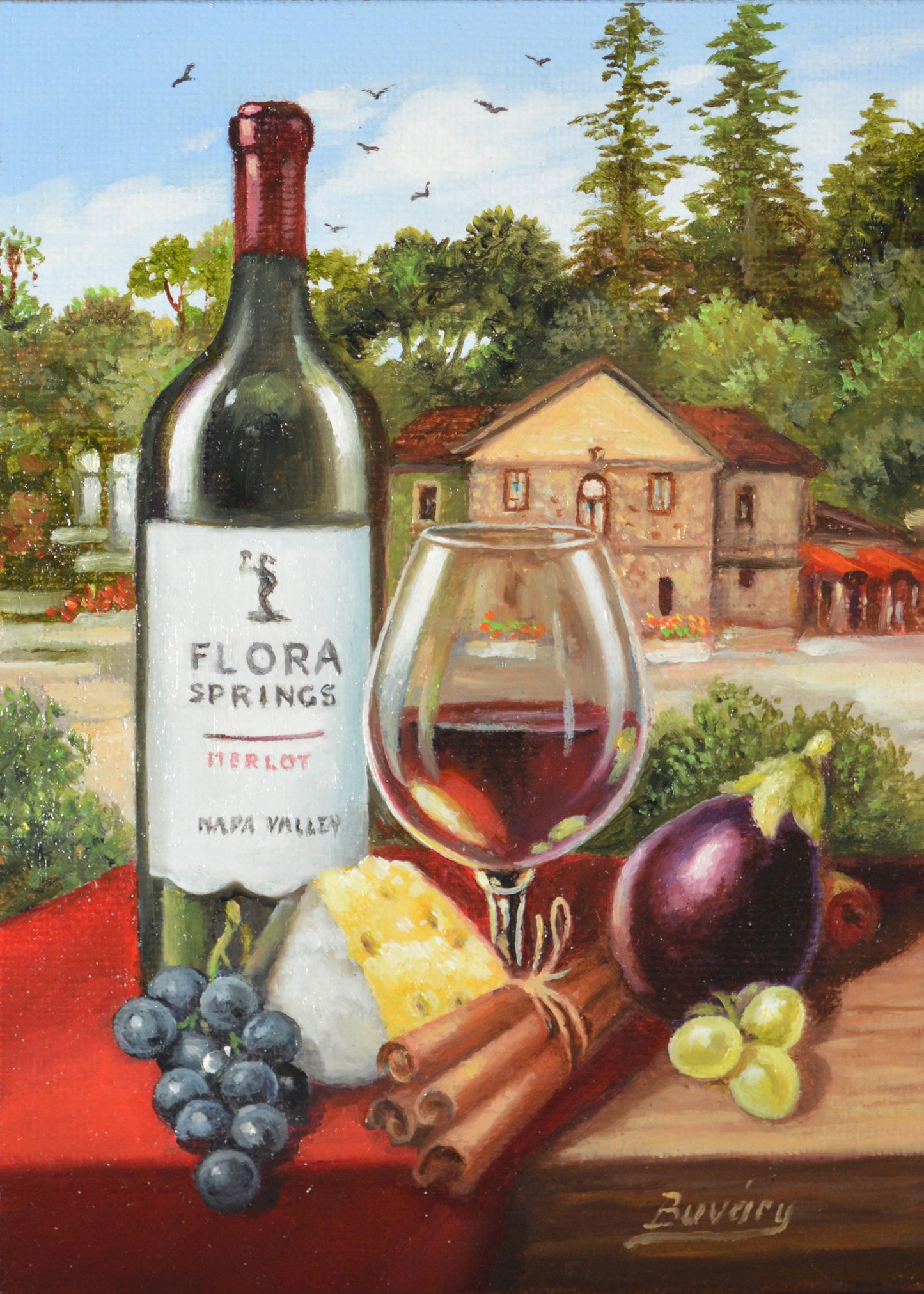 Flora Springs 10 x 8" - Giclée on Canvas by Imre Buvary