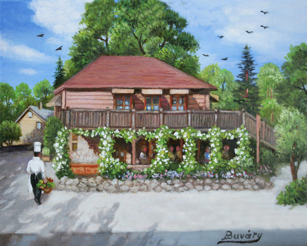 French Laundry Chef 8 x 10" - Giclée on Canvas by Imre Buvary