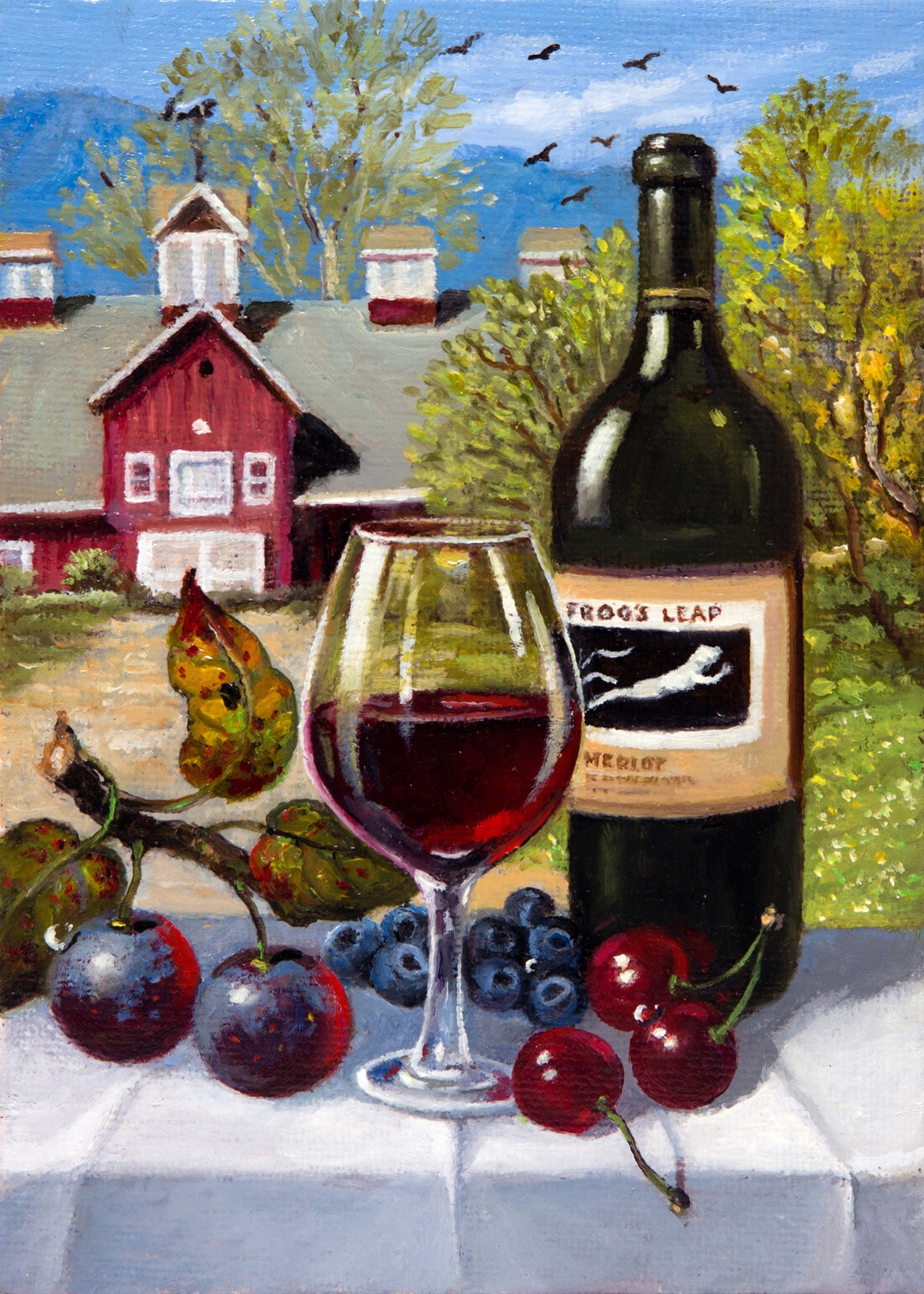 Frog's Leap 10 x 8" - Giclée on Canvas by Imre Buvary