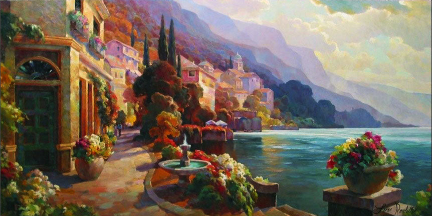 Lake Como Stroll - Canvas Print