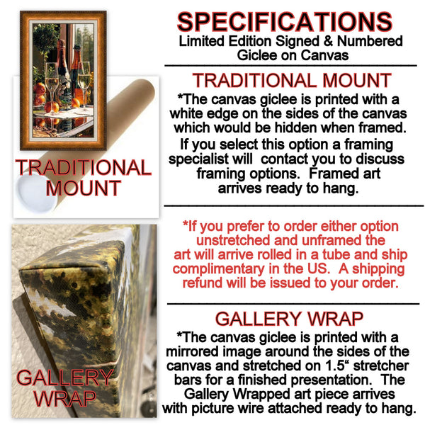 Gallery 1870 Art Specifications