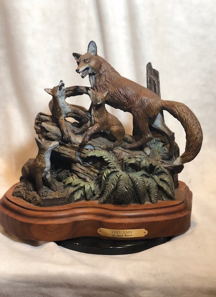 Foxy Lady bronze sculpture