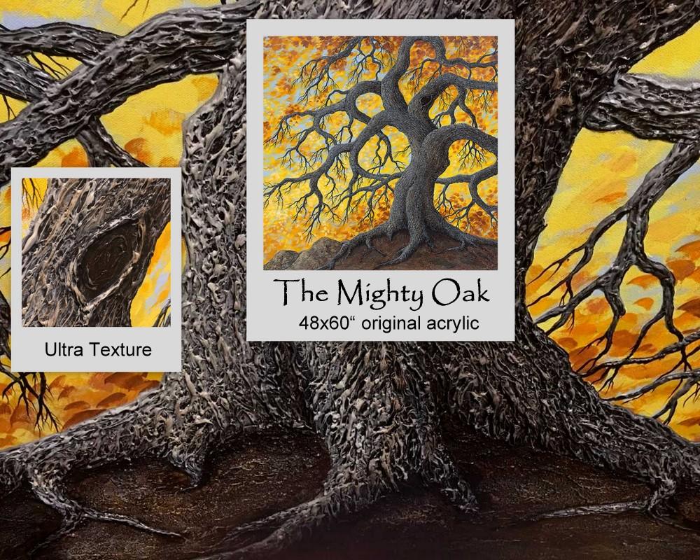 ART SPOTLIGHT - The Mighty Oak 48x60" original acrylic by Patrick O'Rourke