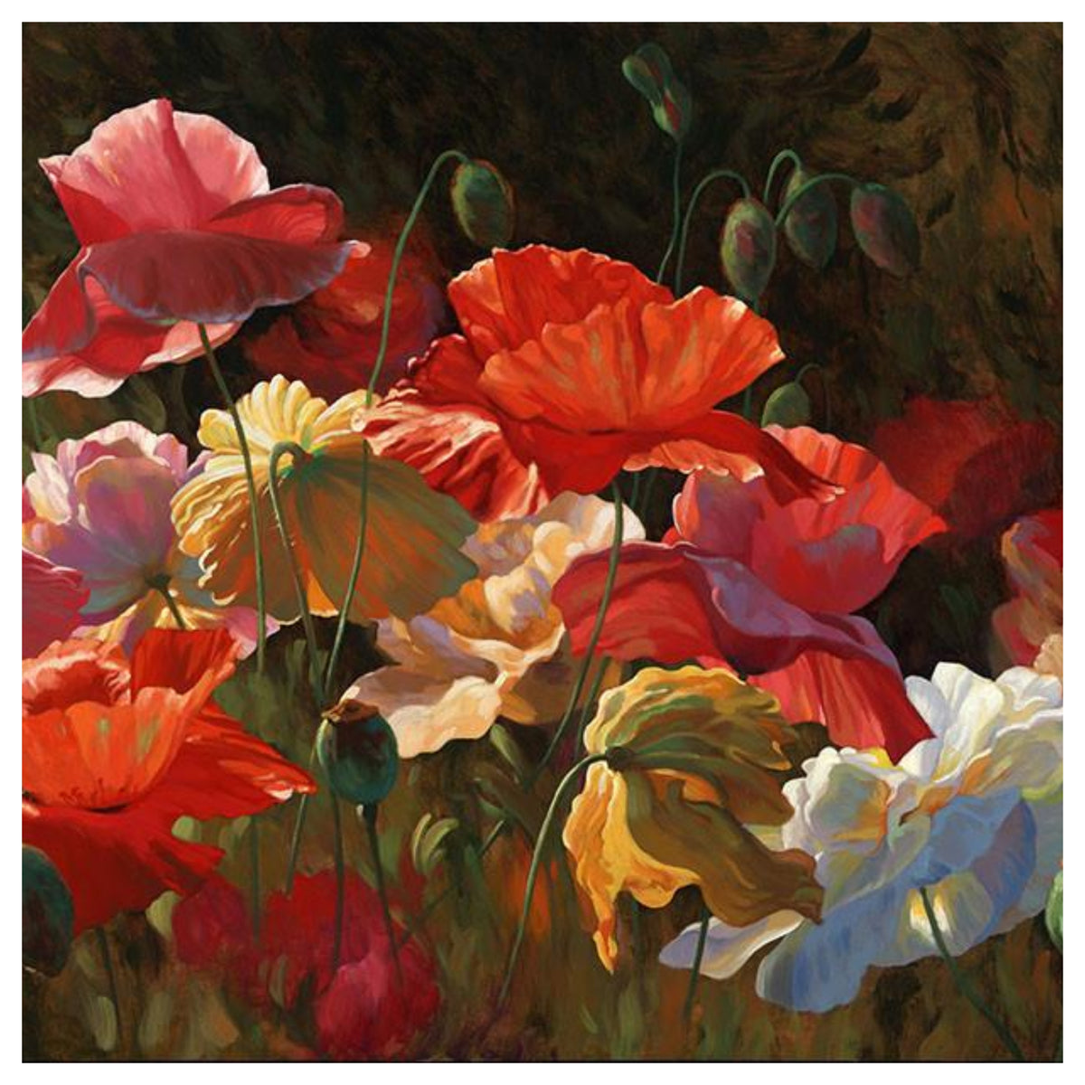 Poppies by Leon Roulette available at Gallery 1870
