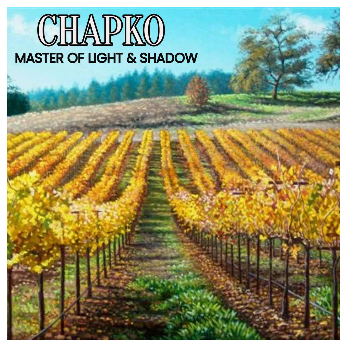 Autumn Shadows is a 20x16" original oil on canvas by the Master of Light and Shadow artist Valdimir Chapko.  Chapko is originally from the Ukraine but now lives in the US.