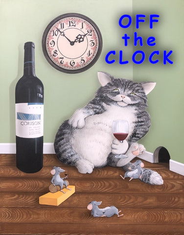 Off the Clock mouse painting by Patrick O'Rourke