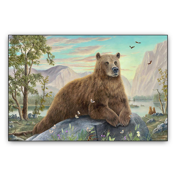 The Sphinx bear painting by Robert Bissell.