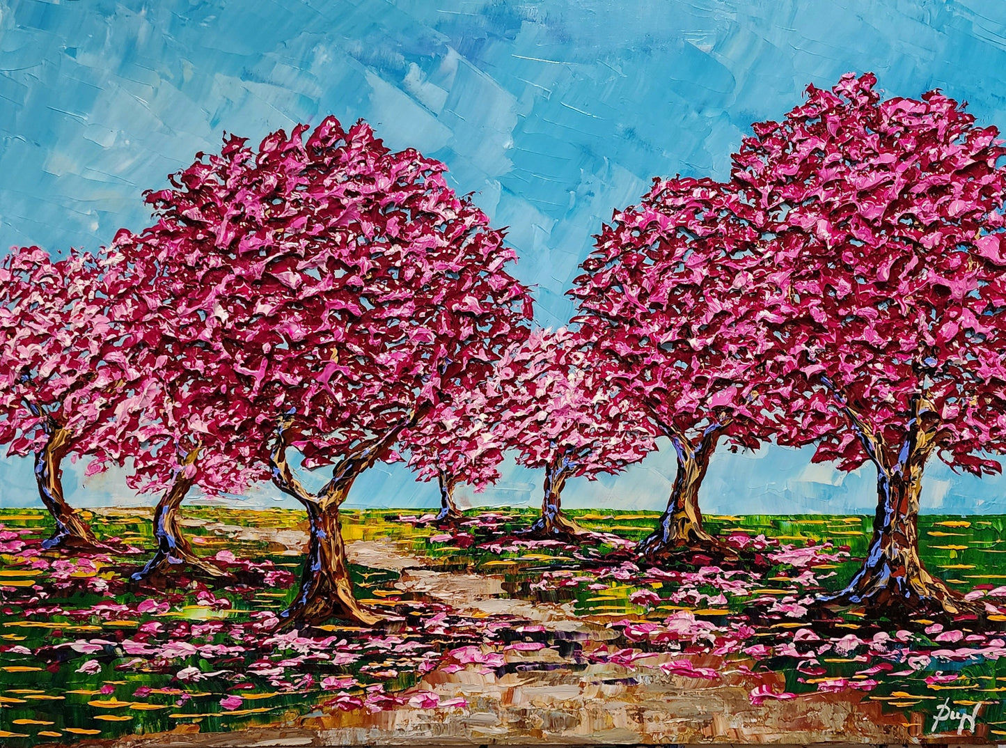 Cherry Blossoms of the Springtime Paths