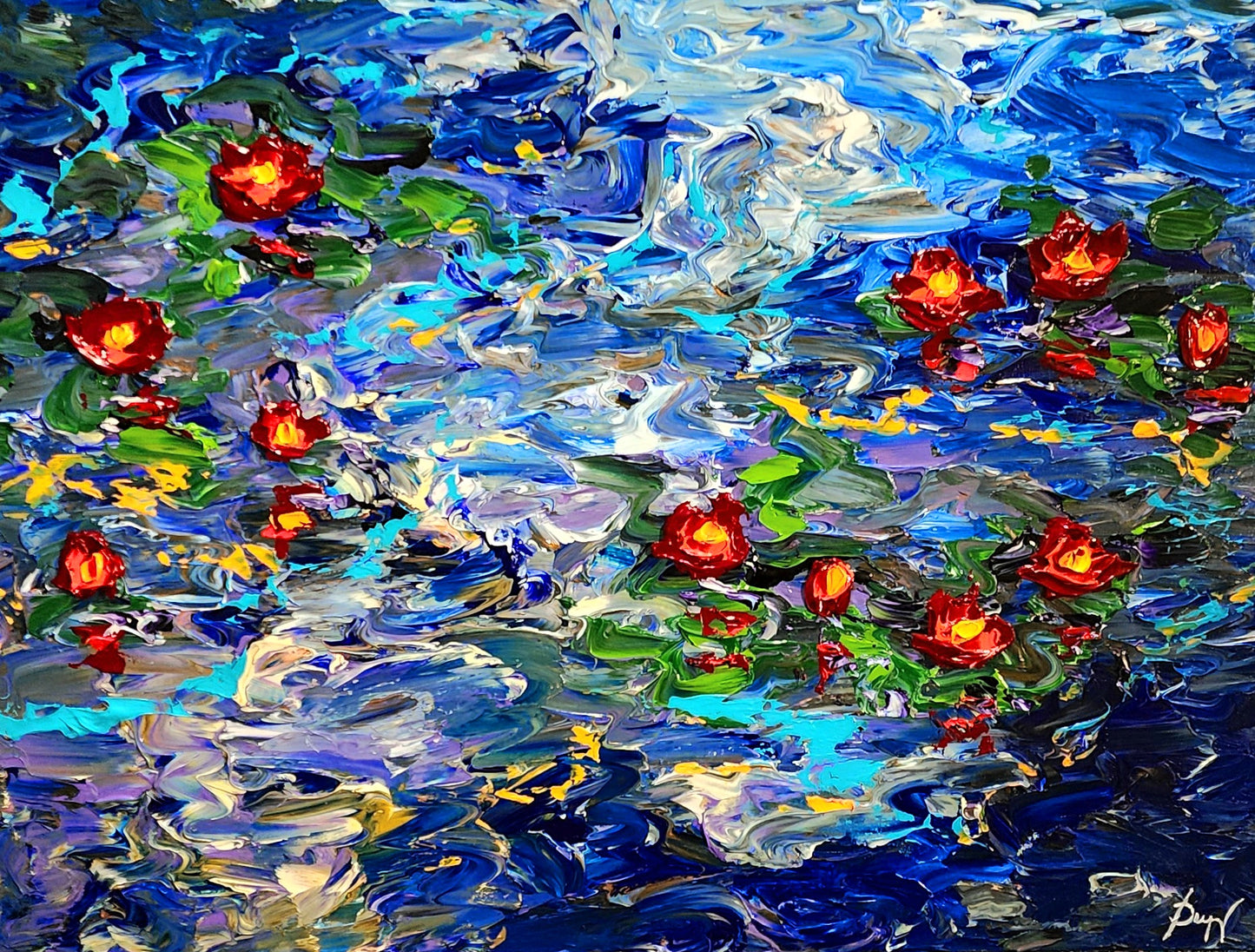 Water Lilies of Colorful Dreams by Isabelle Dupuy