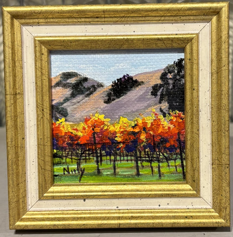 Vineyard - Miniature Original by Karen Neely - #2M69