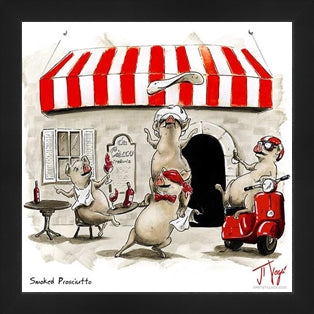 Smoked Prosciutto - canvas giclée - by JT Vegar