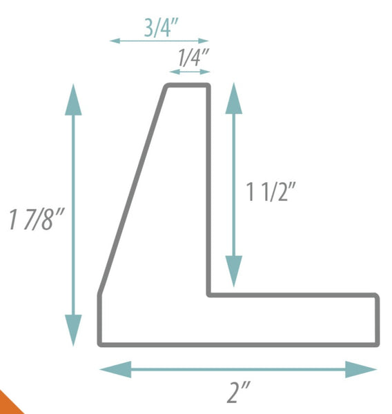 Pewter Angled Float Frame