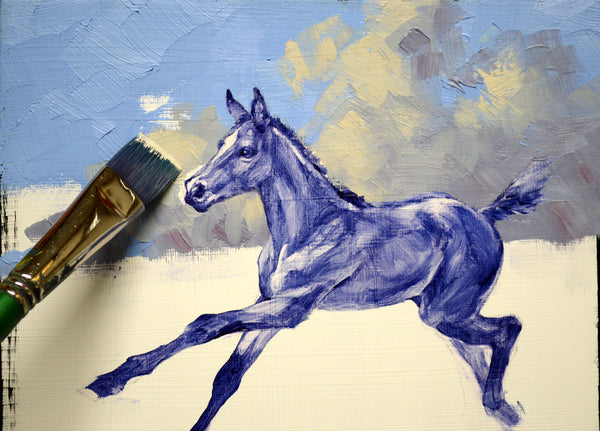 Sheer Joy - 10x10" Cradled Panel Original Oil by Mikki Senkarik