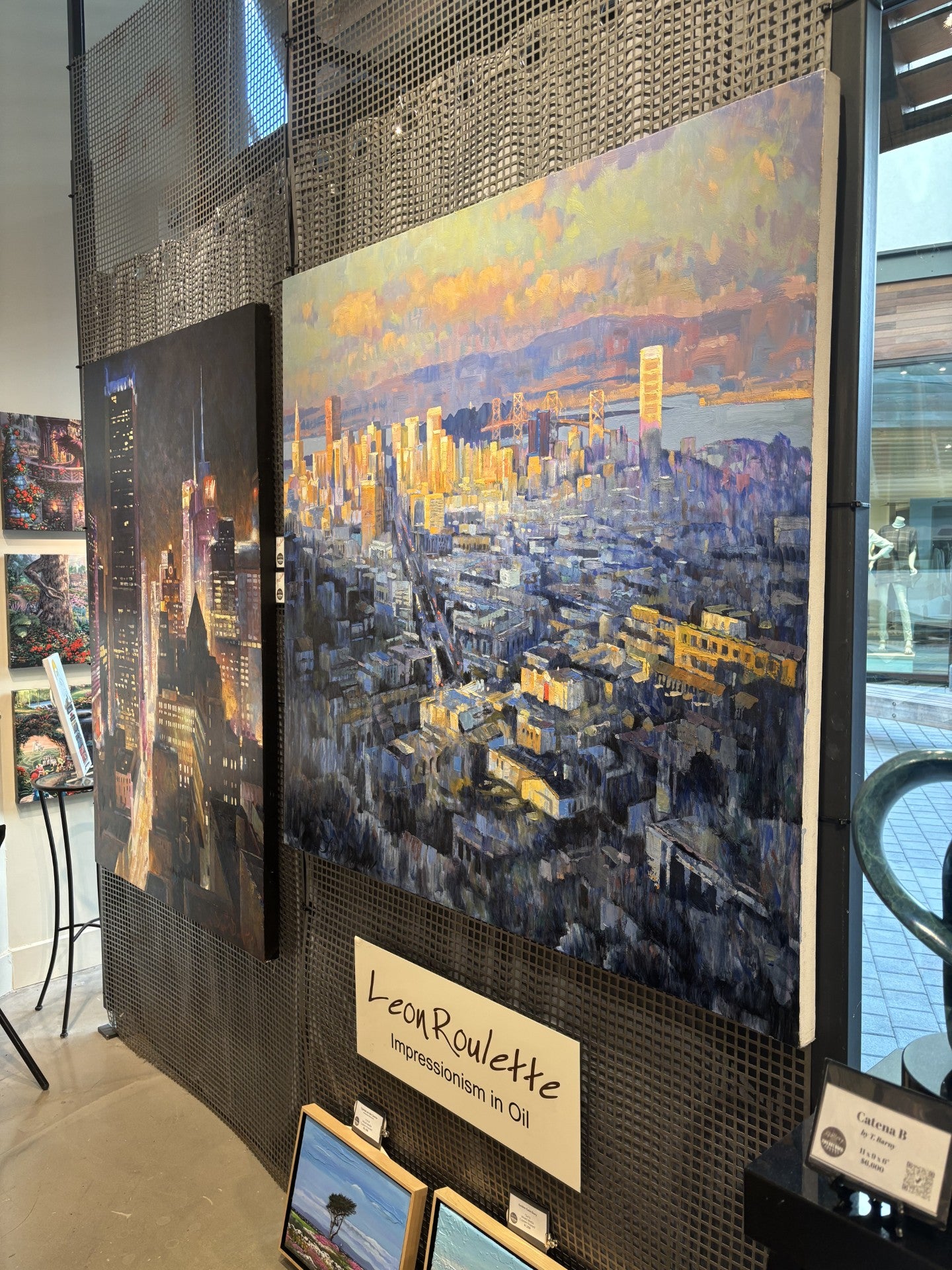 Grand Canyons of Times Square - Original Oil by Roulette