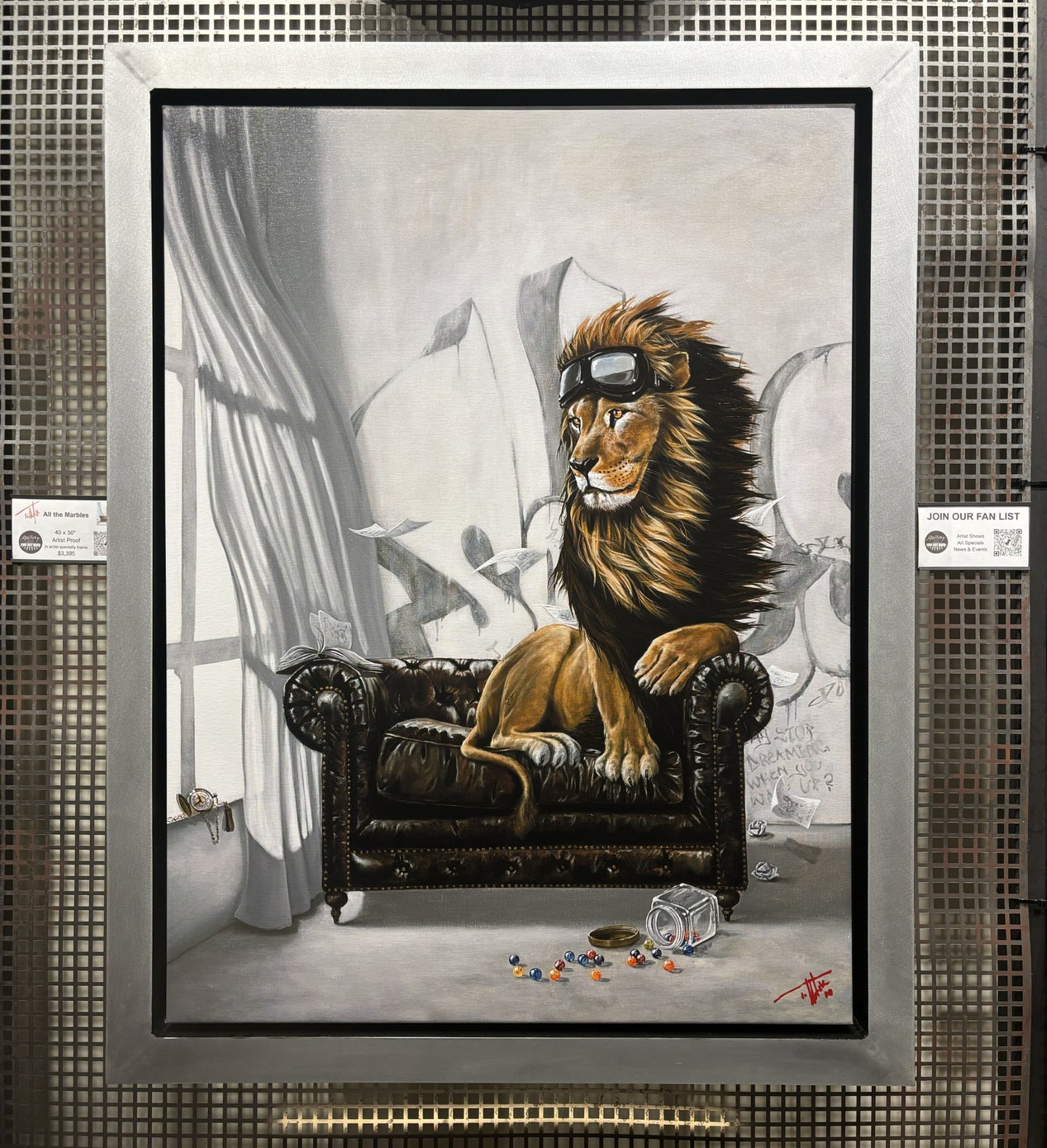 All the Marbles framed presentation by Pete Tillack Gallery 1870 Napa California