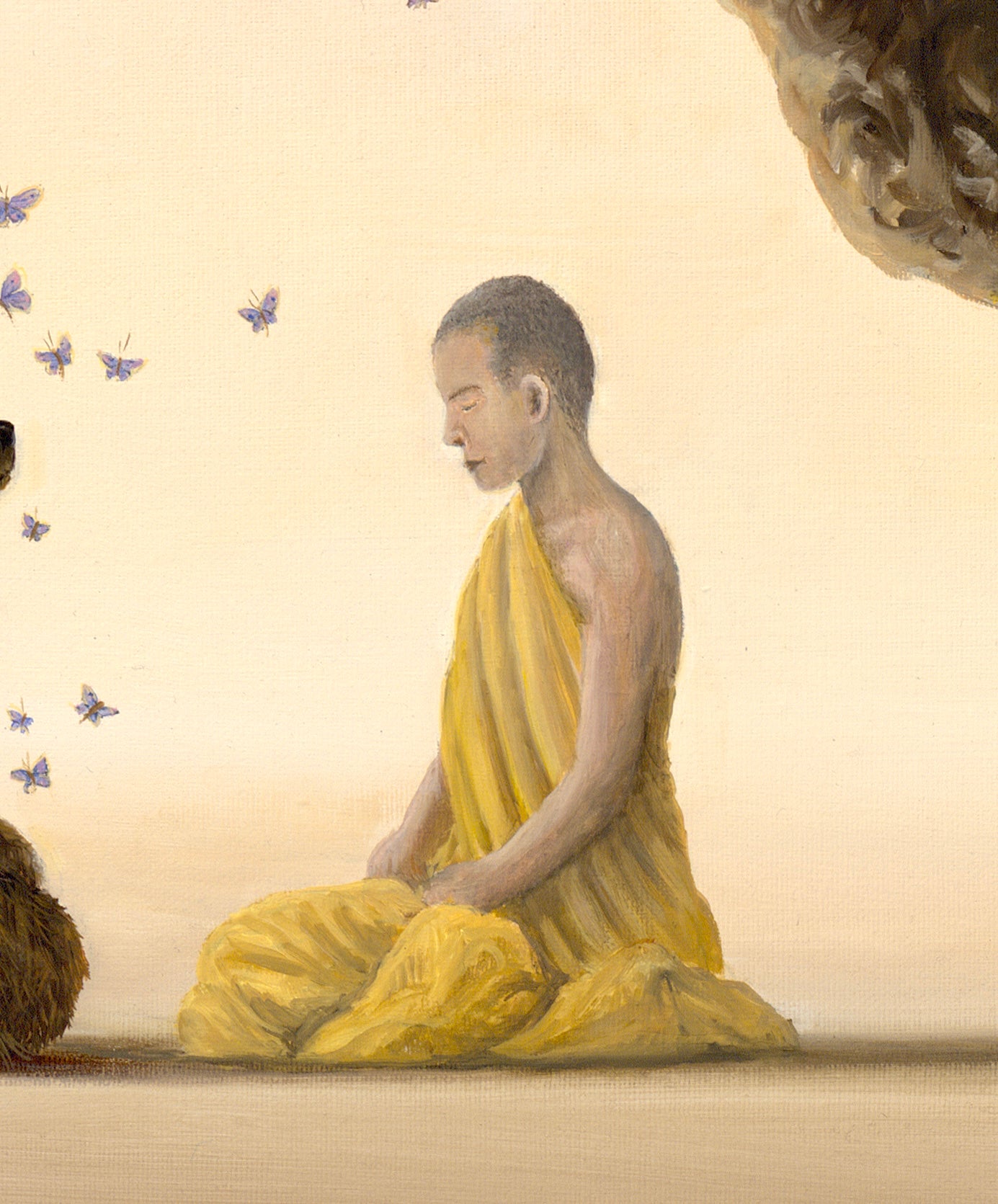 Apotheosis bear painting by Robert Bissell is available as a limited edition canvas giclee print