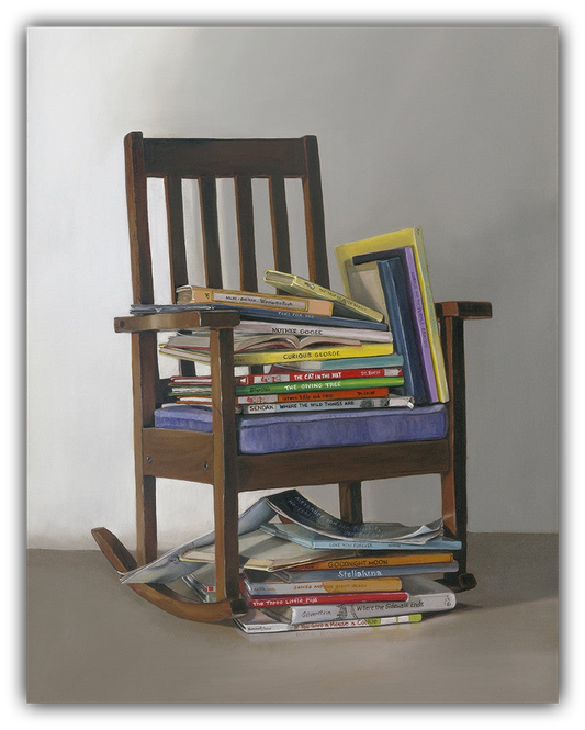 Bedtime Stories children's book painting by Gail Chandler