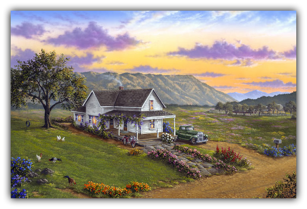 Blue Mountain Homestead by Patrick O'Rourke captures country living in the Grande Ronde Valley.