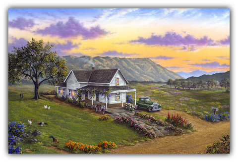 Blue Mountain Homestead by Patrick O'Rourke captures country living in the Grande Ronde Valley.
