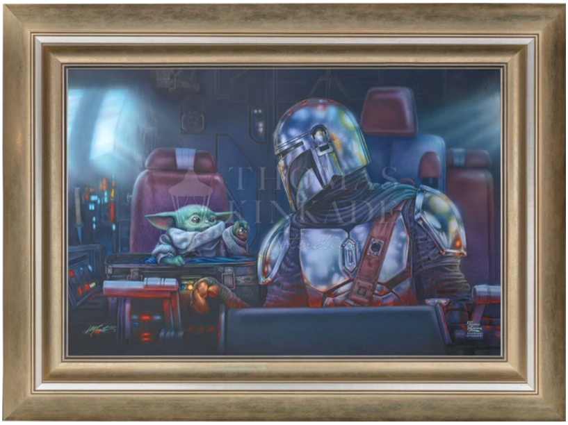 The Mandalorian - Two for the Road Limited Edition Canvas by Monte Moore from Thomas Kinkade Studios