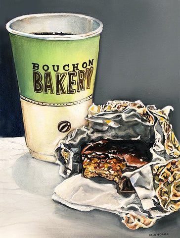 Fuhgeddaboudit 12x9" oil by Chandler