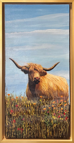 Highland Cow Original by Karen Neely