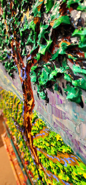 Isabelle Dupuy Vineyard with Tree Commissioned Painting - 36 x 48"