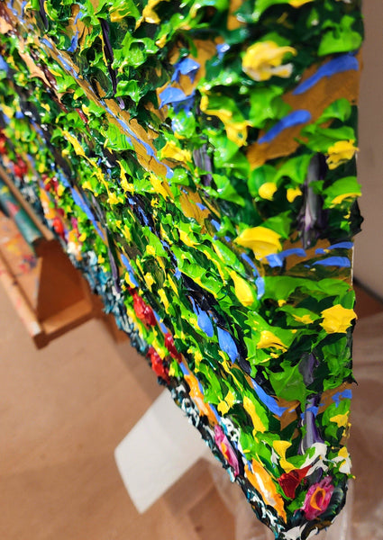 Isabelle Dupuy Vineyard with Tree Commissioned Painting - 36 x 48"
