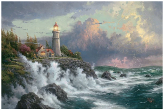 Thomas Kinkade Conquering the Storms 28x42 Limited Edition Canvas
