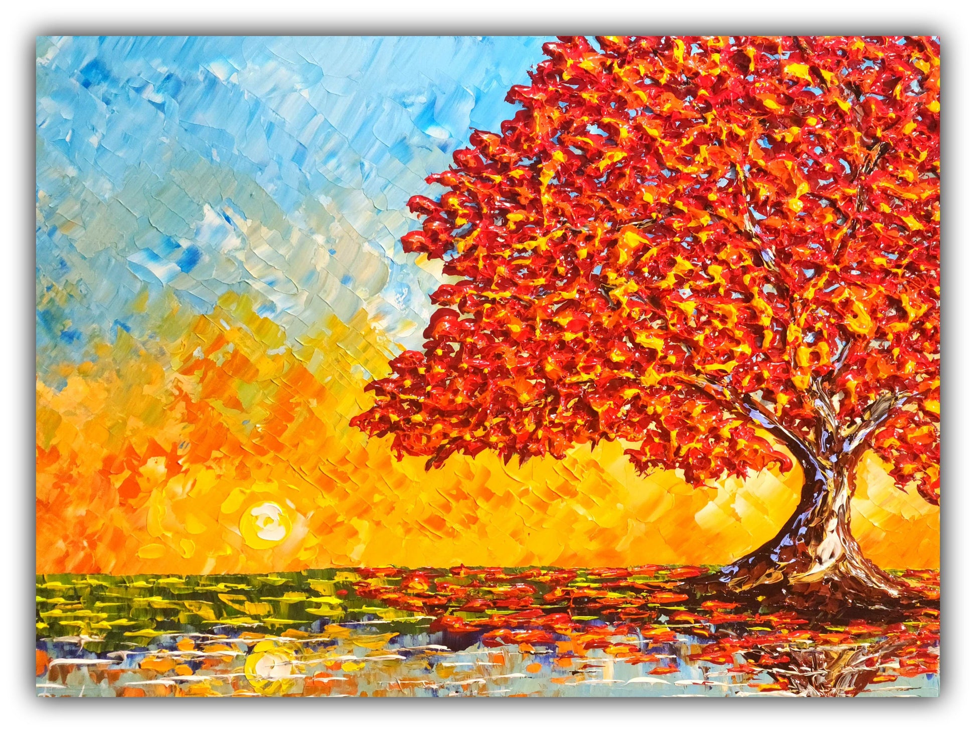 Great Maple of the Sunrise 30x40" original by Isabelle Dupuy