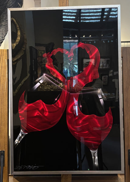I Love Wine 36x24" original abstract