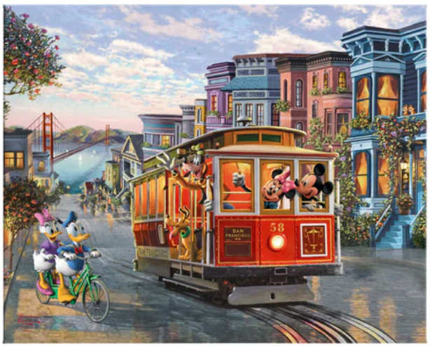 Disney’s Mickey Mouse and Minnie Mouse and friends explore San Francisco Gallery Wrapped Canvas