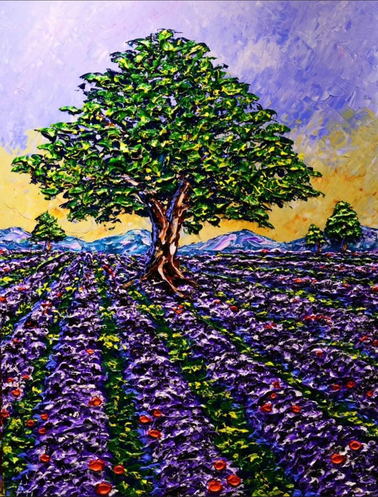 A Selection of Lavender & Purple Works by Isabelle Dupuy