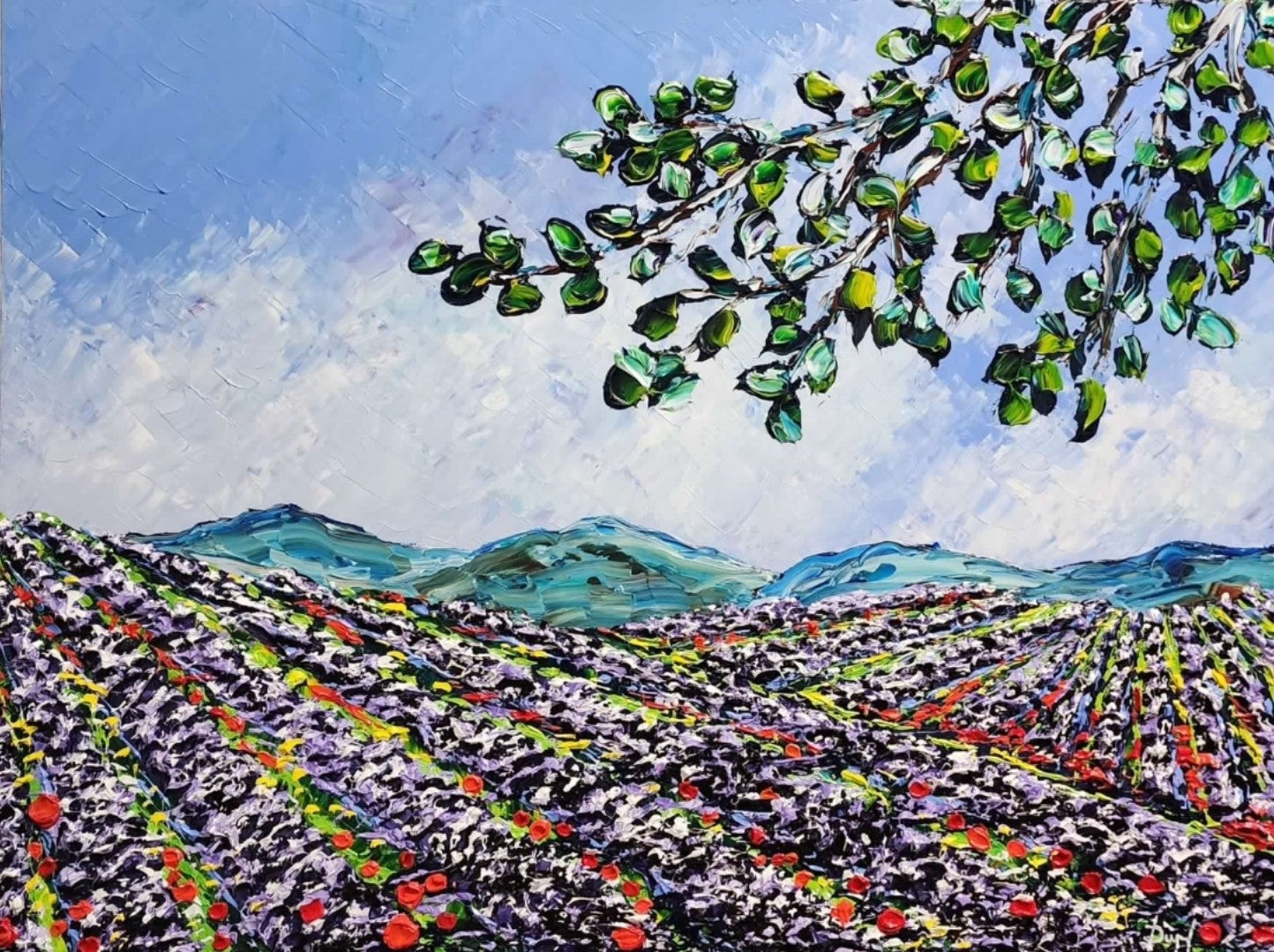 A Selection of Lavender & Purple Works by Isabelle Dupuy