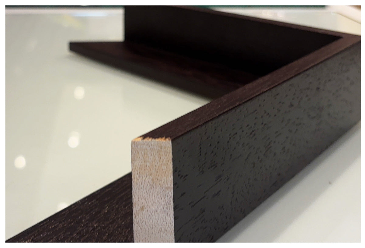 Espresso Float Frame Custom Framing