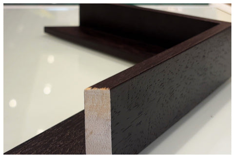 Espresso Float Frame Custom Framing