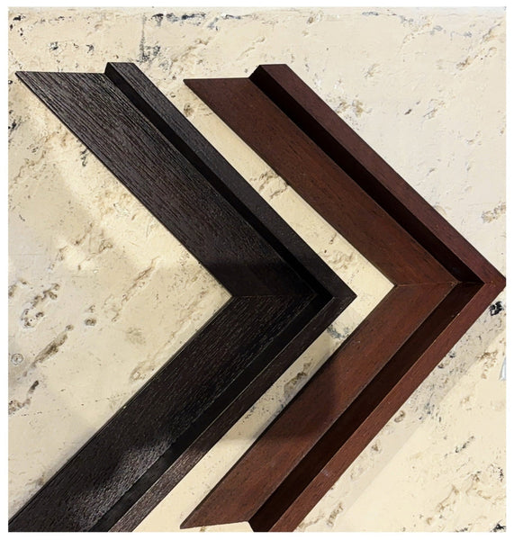 Espresso & Walnut Canvas Float Frames