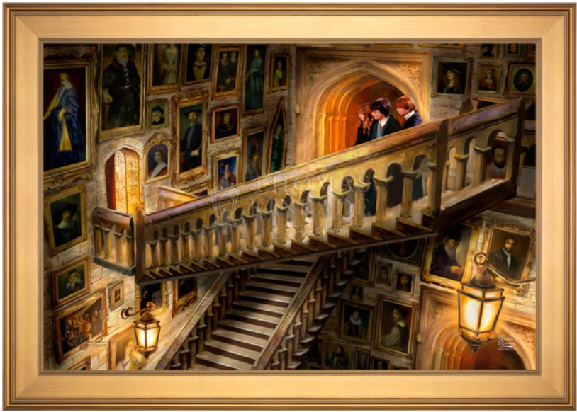 Harry Potter Hogwarts Castle Grand Staircase custom framing