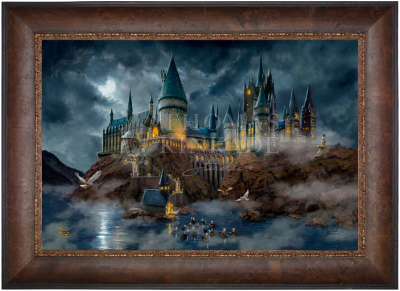 Harry Potter Hogwarts Castle - Thomas Kinkade Studios Limited Edition Canvas - Framed